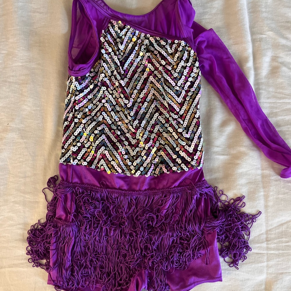 Weissman Purple Sequin Fringe Kids Costume